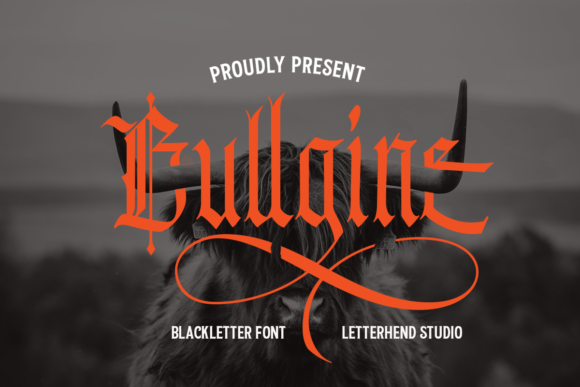 Bullgine Font: Elevate Your Brand with Authentic Blackletter Style