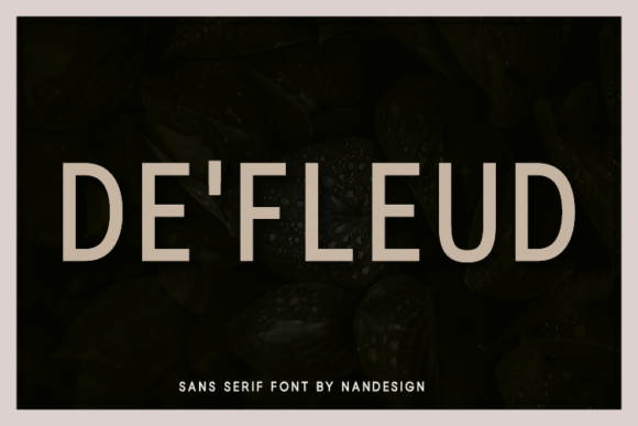 De Fleud: A Modern Typeface for Creative Makers