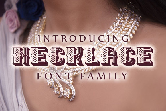 Elevate Your Designs with the Elegant Necklace Font