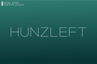 Hunzleft Typeface Review: A Fresh Take on Geometric Sans Serif