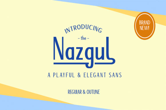 Nazgul Font: A Playful and Elegant Typeface for Editorial Design