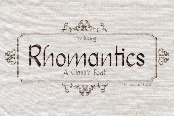 Rhomantics Typeface: A Web Designer’s Elegant Sans Serif for Digital Projects