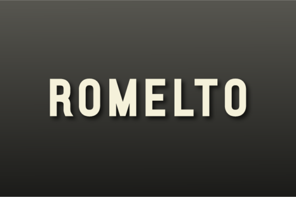 Romelto: A Modern Sans Serif Typeface for Editorial Elegance