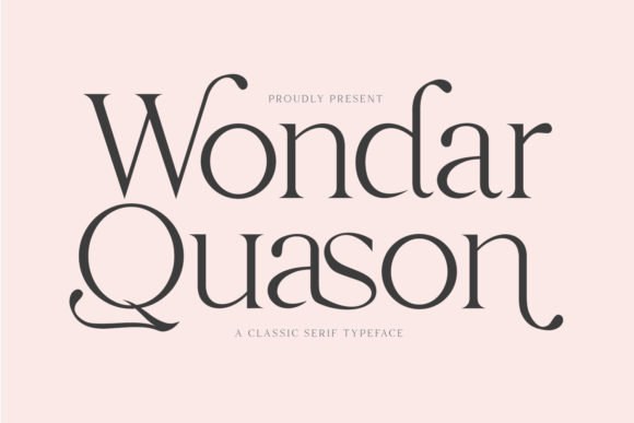 Wondar Quason: A Classic Serif Typeface That Elevates Brand Design